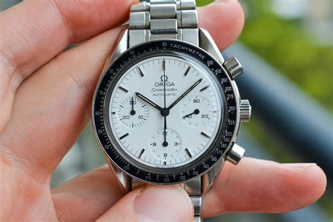 omega speedmaster 2024 white dial|white face omega speedmaster automatic.